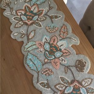 Pier 1 Beaded Table Runner NWT